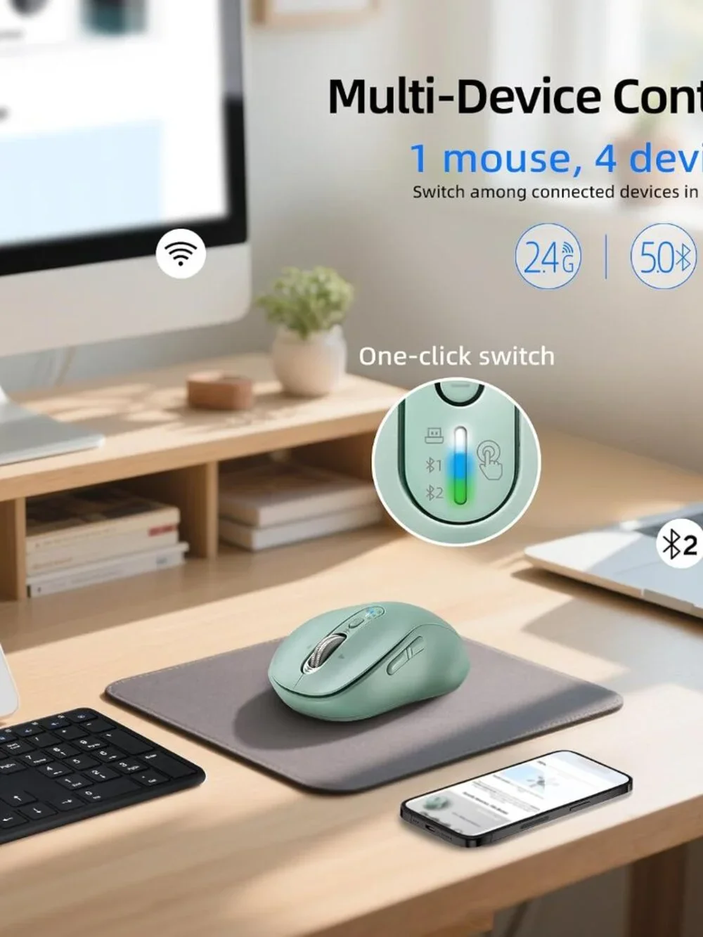 Wireless Bluetooth Mouse for Laptop